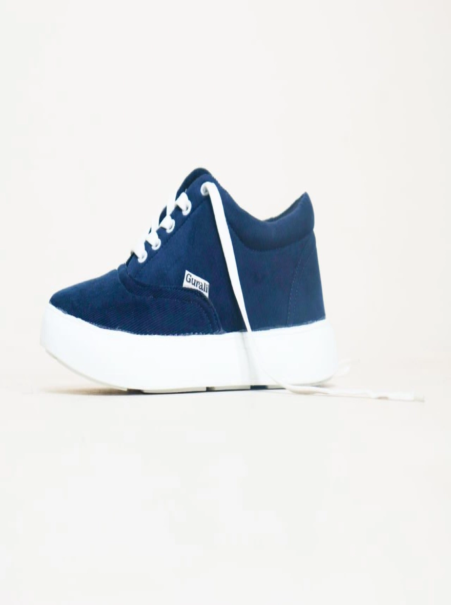 Gurali Cord Fabrics Premium Sneaker for Men - Blue