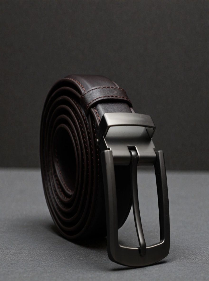 Zays Handcrafted Genuine Leather Belt for Men – Premium Quality, Adjustable, Stylish Chocolate and Black