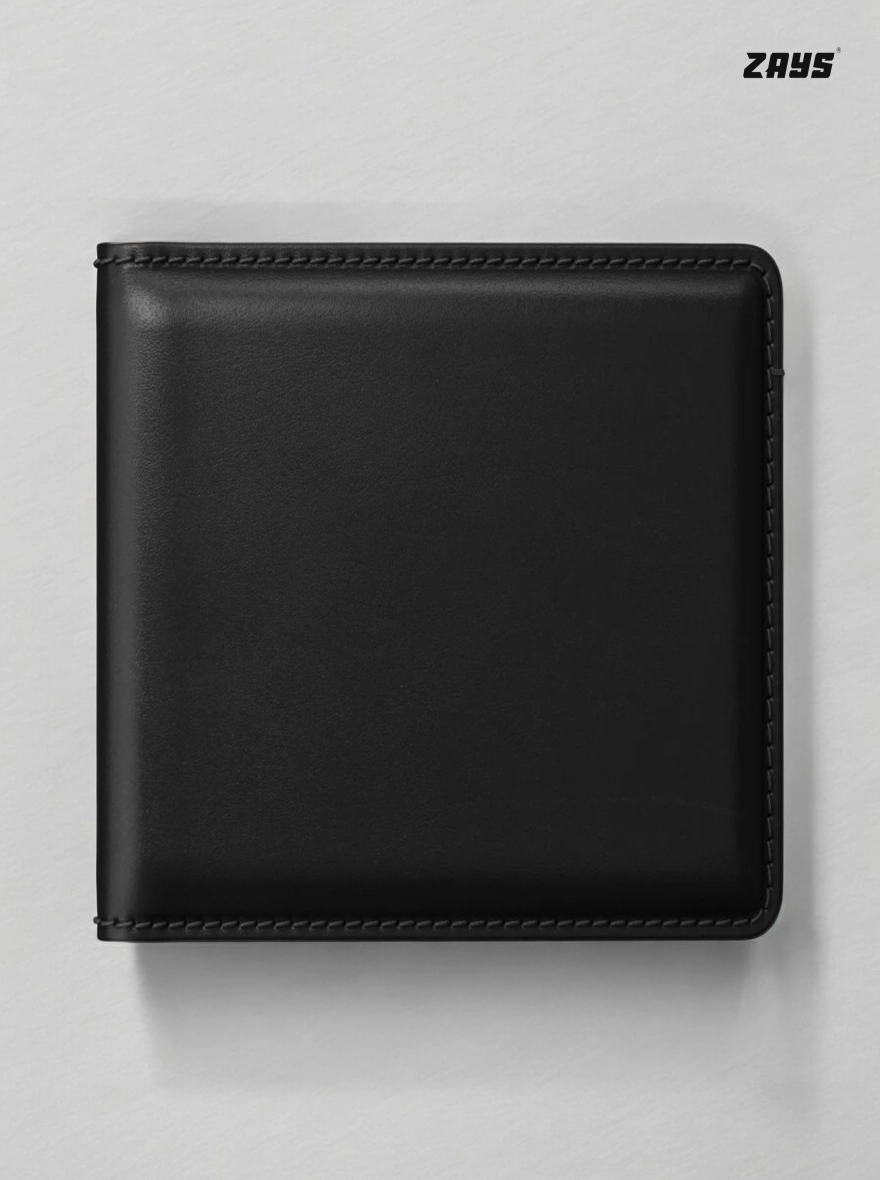 Zays Handcrafted Premium Leather Bifold Short Wallet