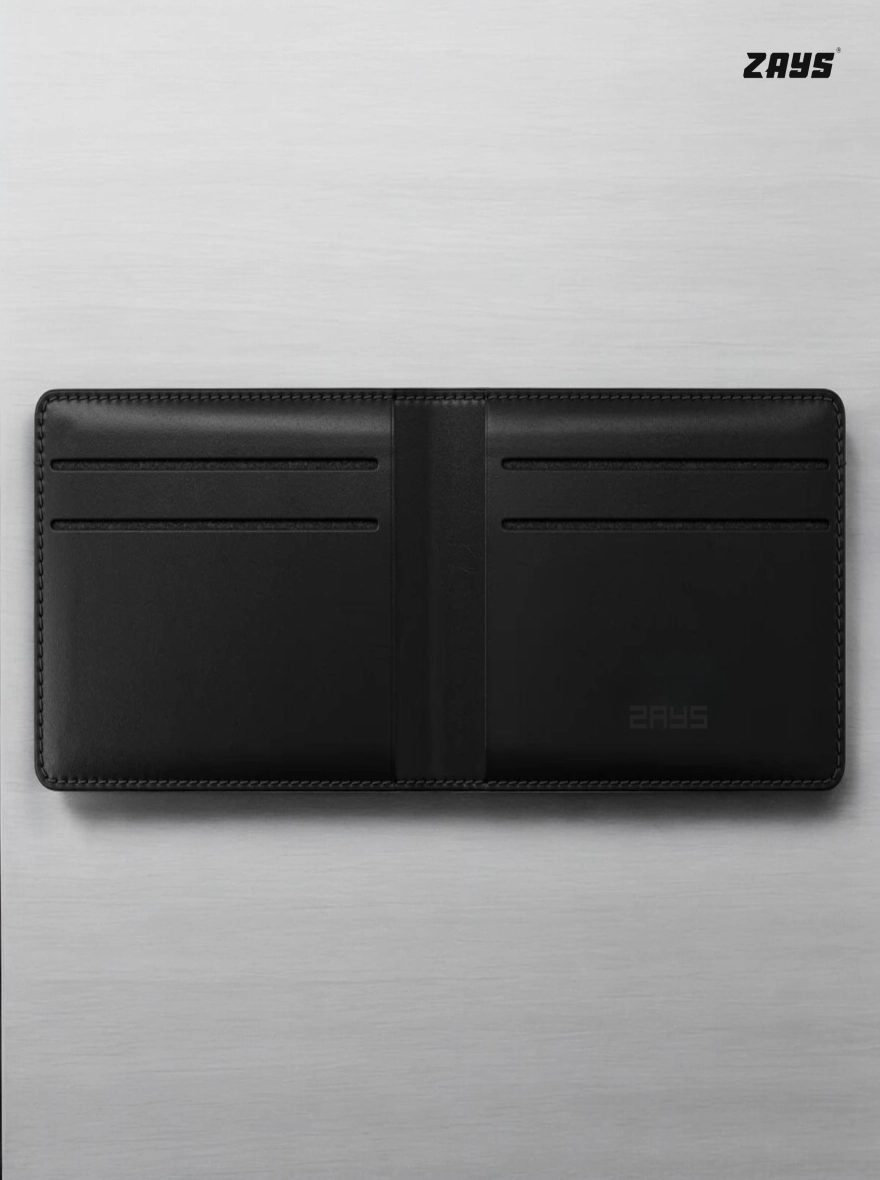 Zays Handcrafted Premium Leather Bifold Short Wallet