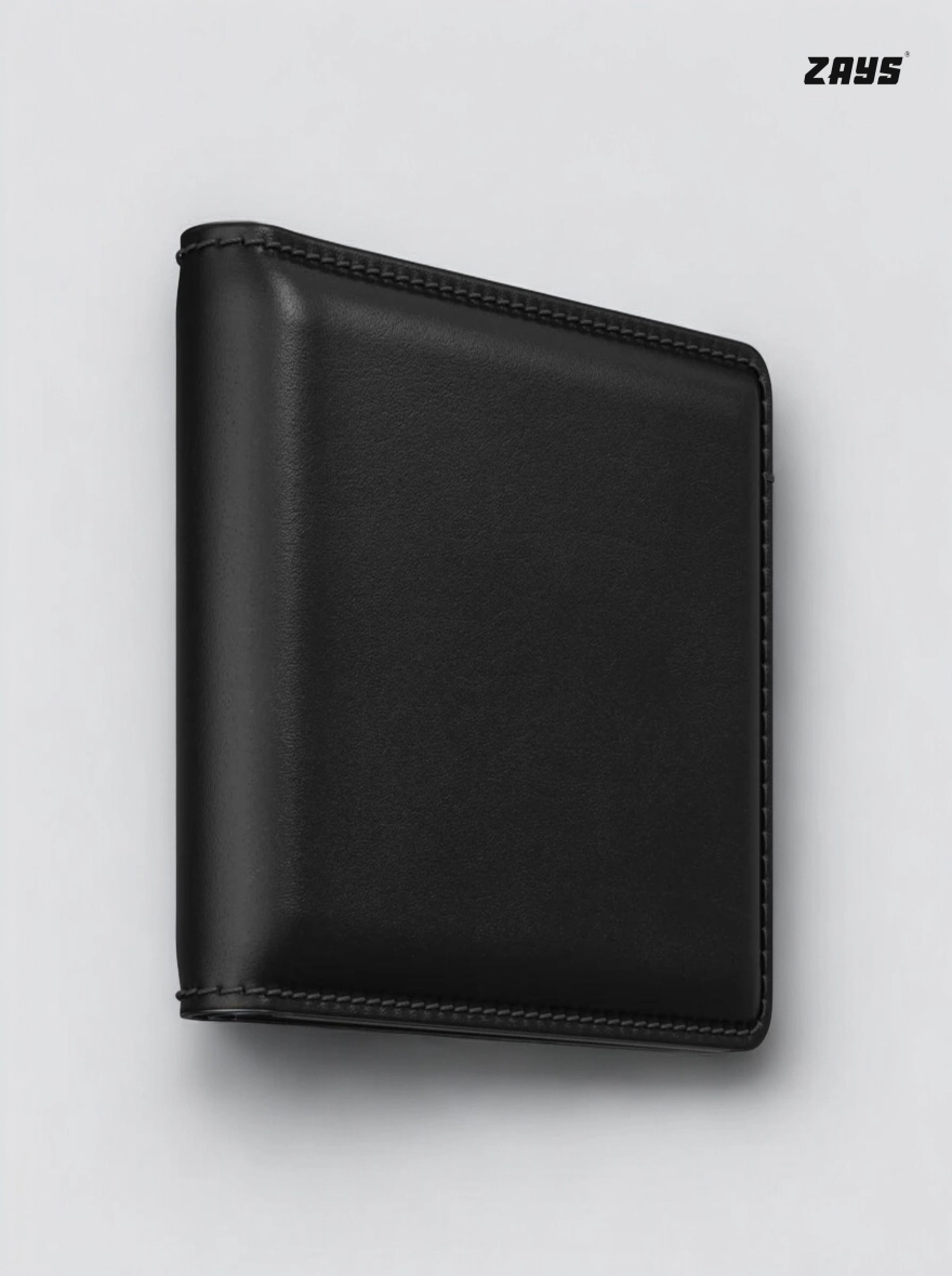 Zays Handcrafted Premium Leather Bifold Short Wallet