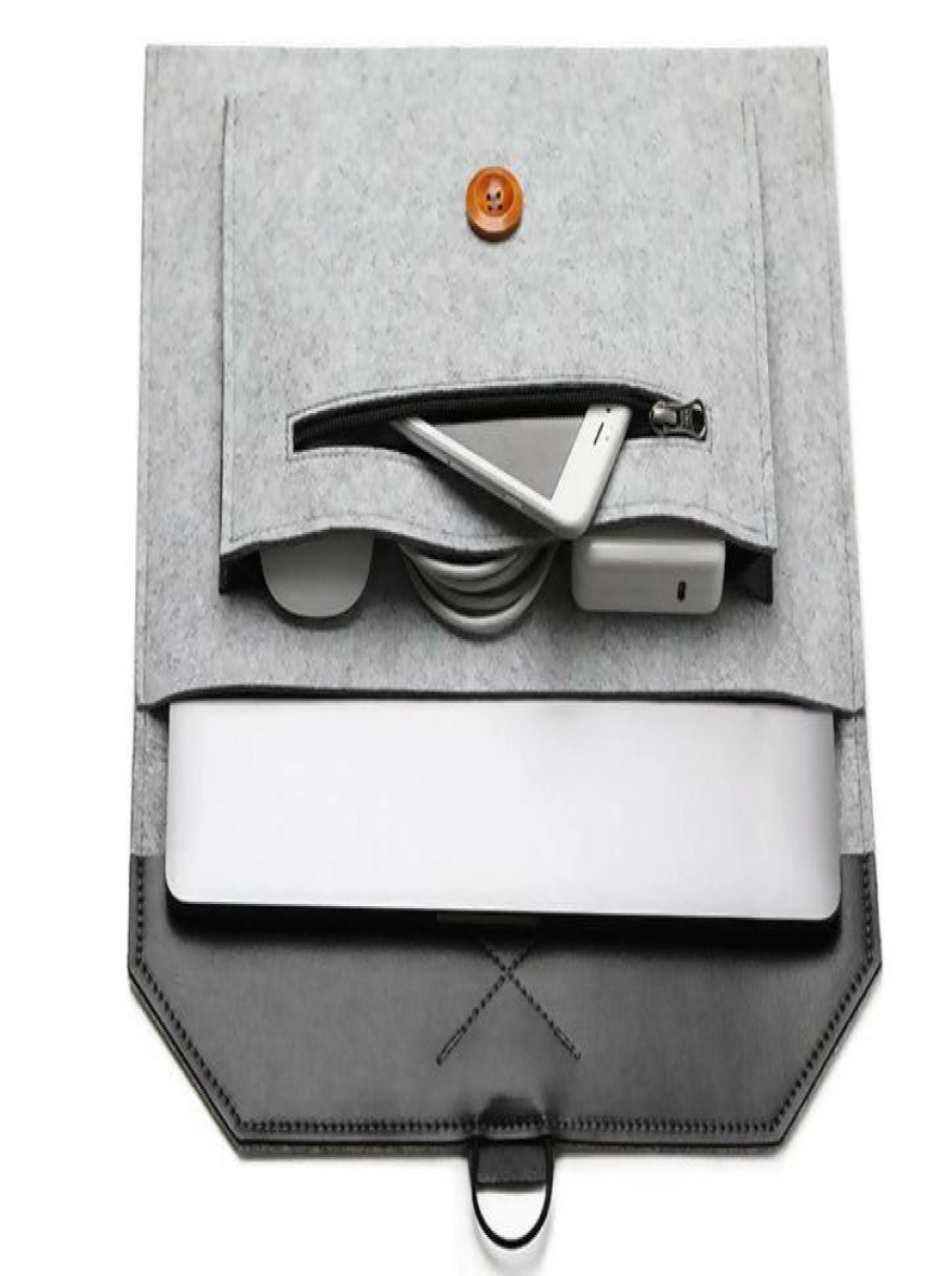 Fashionable Slim Wool Felt Laptop Bag Notebook Sleeve for 13'' Laptop