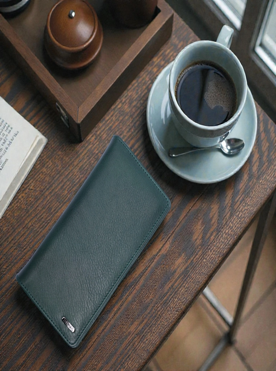 Zays Handcrafted Premium Eco-Friendly Leather Long Wallet