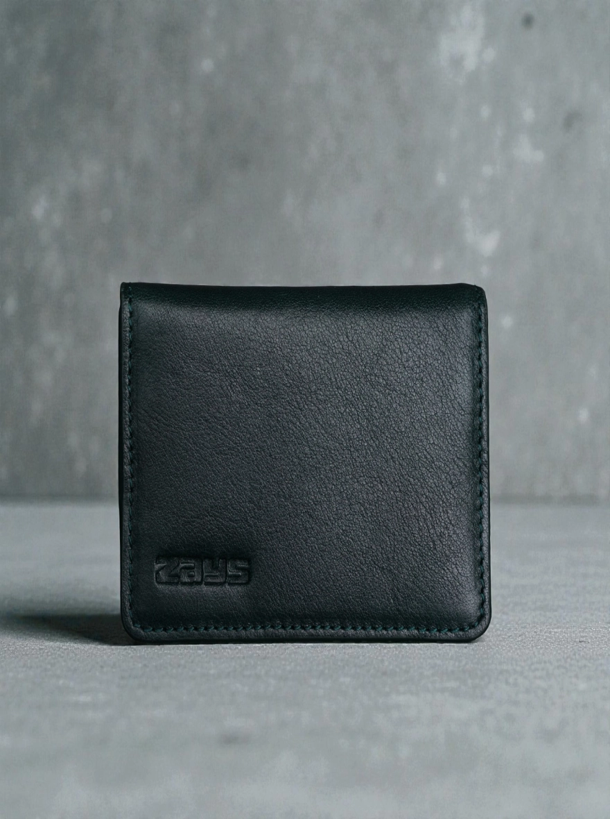 Zays Premium Eco-Friendly Leather Magnetic Card Holder Mini Wallet