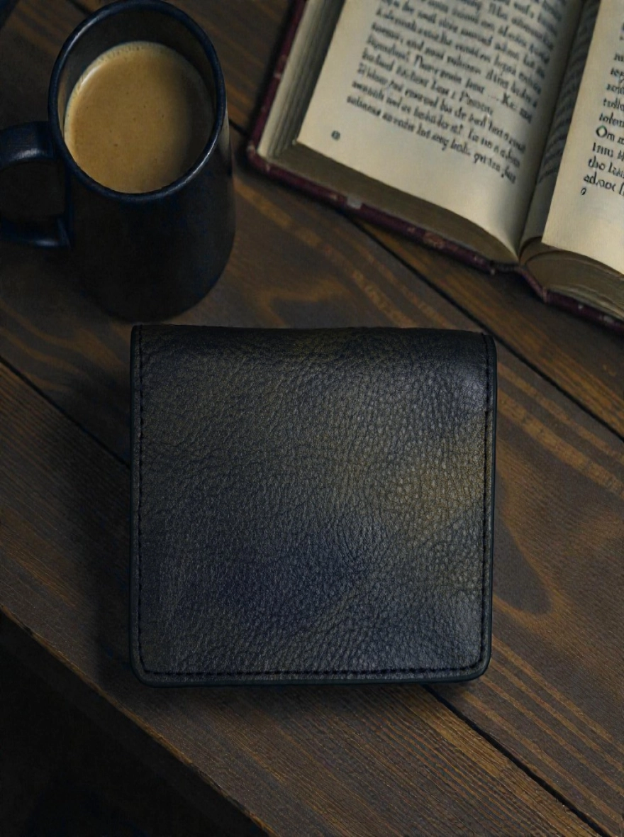 Name: Zays Premium Eco-Friendly Leather Magnetic Card Holder Mini Wallet