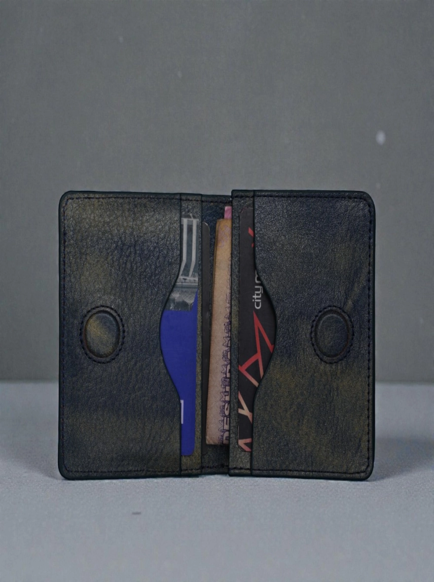 Name: Zays Premium Eco-Friendly Leather Magnetic Card Holder Mini Wallet