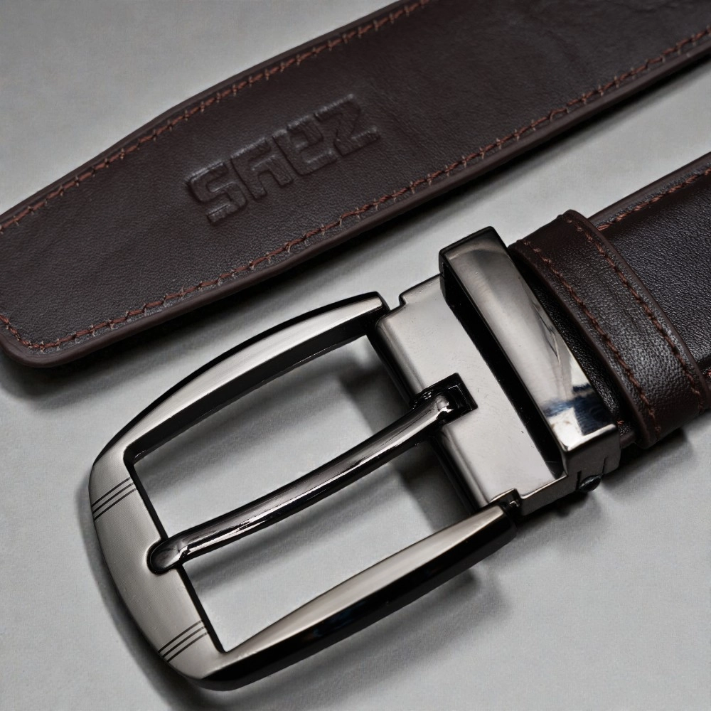 Zays Handcrafted Leather Belt for Men - Full-Grain Cowhide Adjustable Fit Stylish BS103