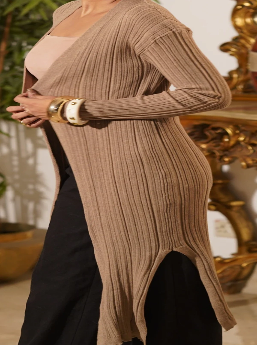 Mocha Longline Cardigan