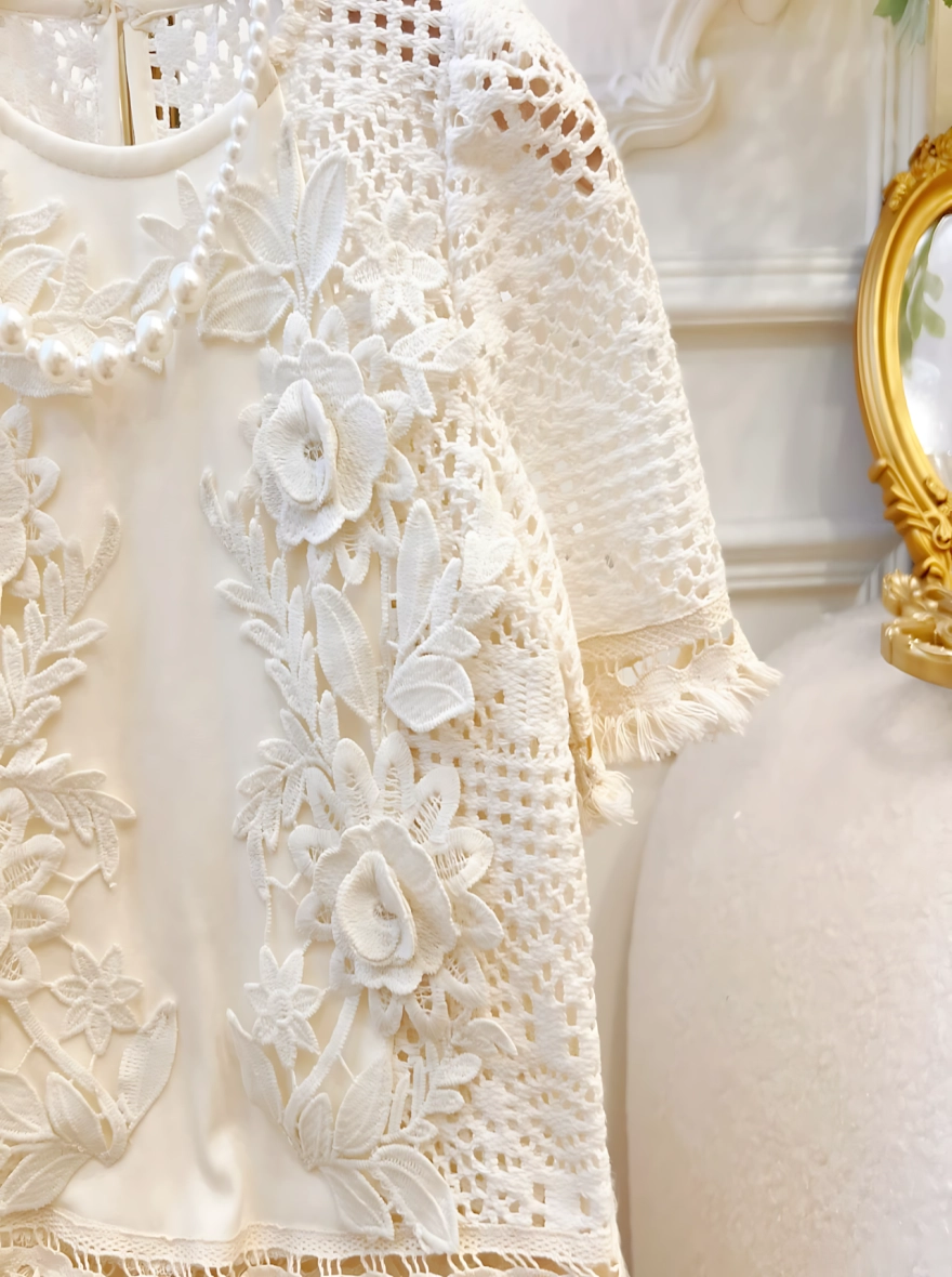 Imported China White Whisper Fairy Dress