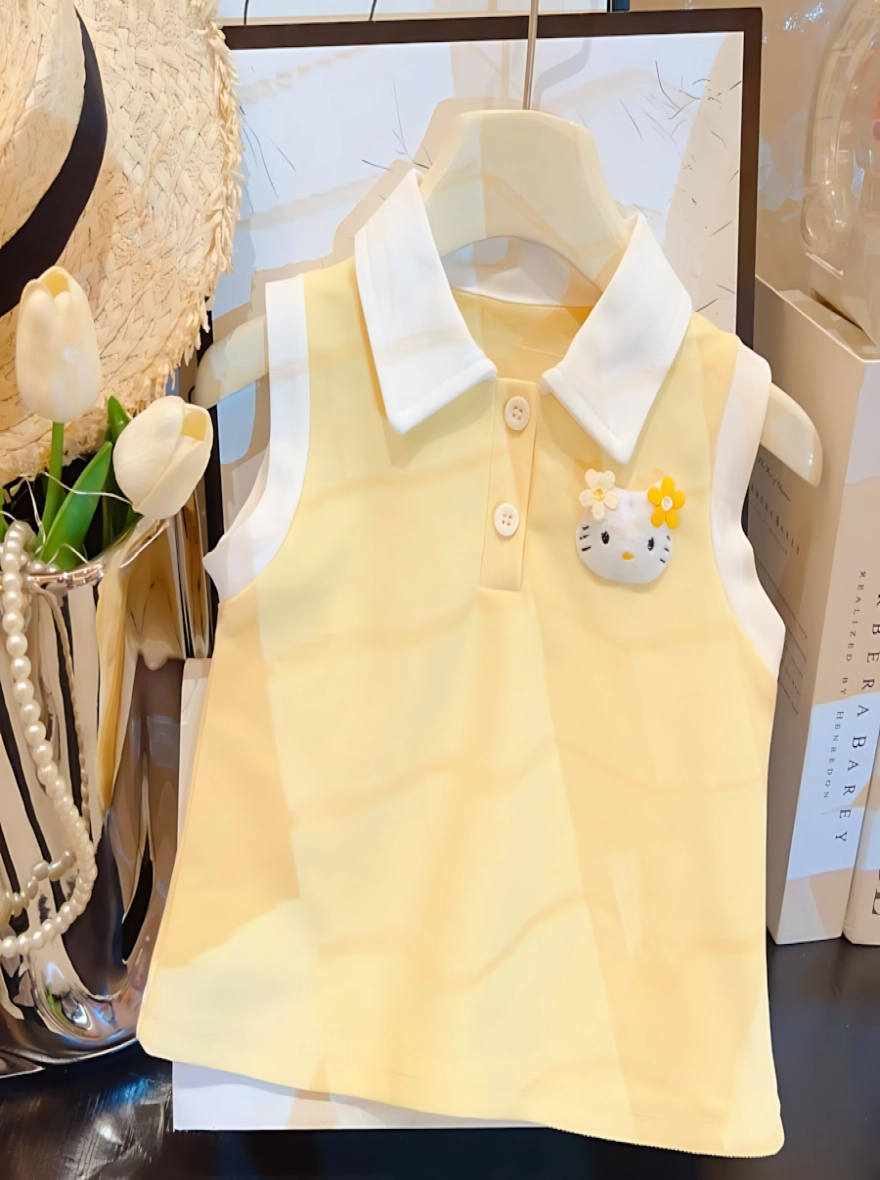 Imported China Top & Pleated Skirt Set - Marzipan