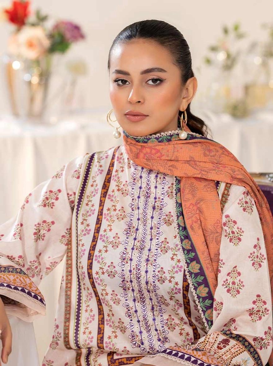 Rang E Adaa By Binaas – Zari 3-Piece Unstitched Suit