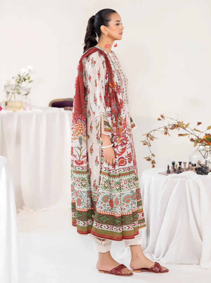 Rang E Adaa – Zari 3-Piece Unstitched Suit