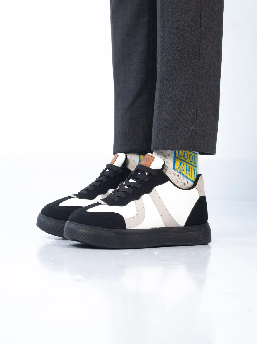 Zuqo Men's Sneaker : Prime - White Black