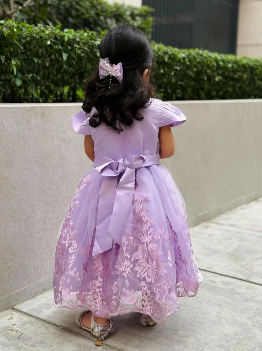 Imported China Gorgeous Princess Purple Frock