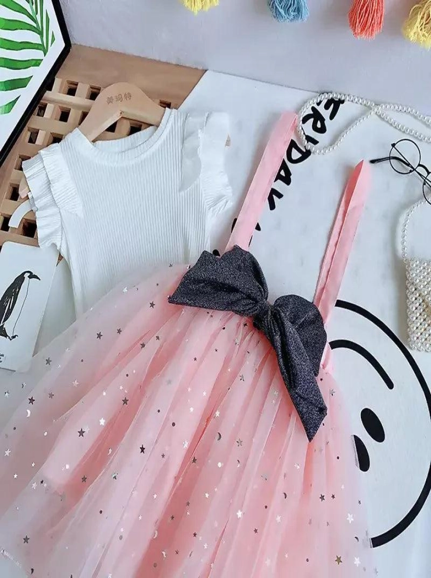 Imported Gorgeous Ribbon Star Party Frock (China)