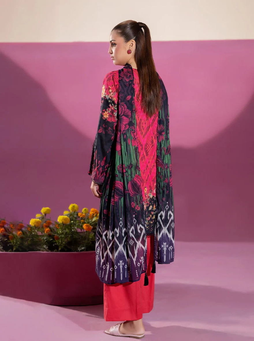 Binaas Ciel Azure Ikat – 3 Piece Digital Printed Unstitched Lawn Suit