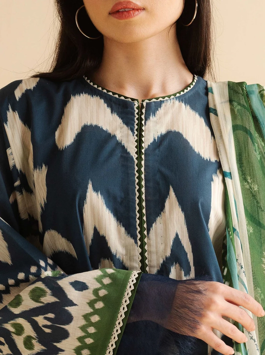 Shahjahan Coco Print – Unstitched Digital Printed 3 Piece Suit