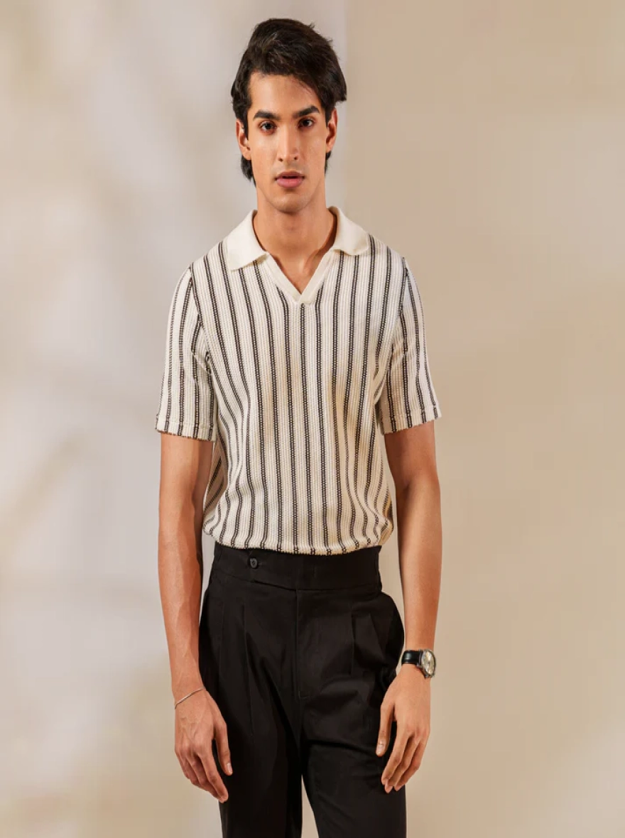 Roma Striped Polo Stand