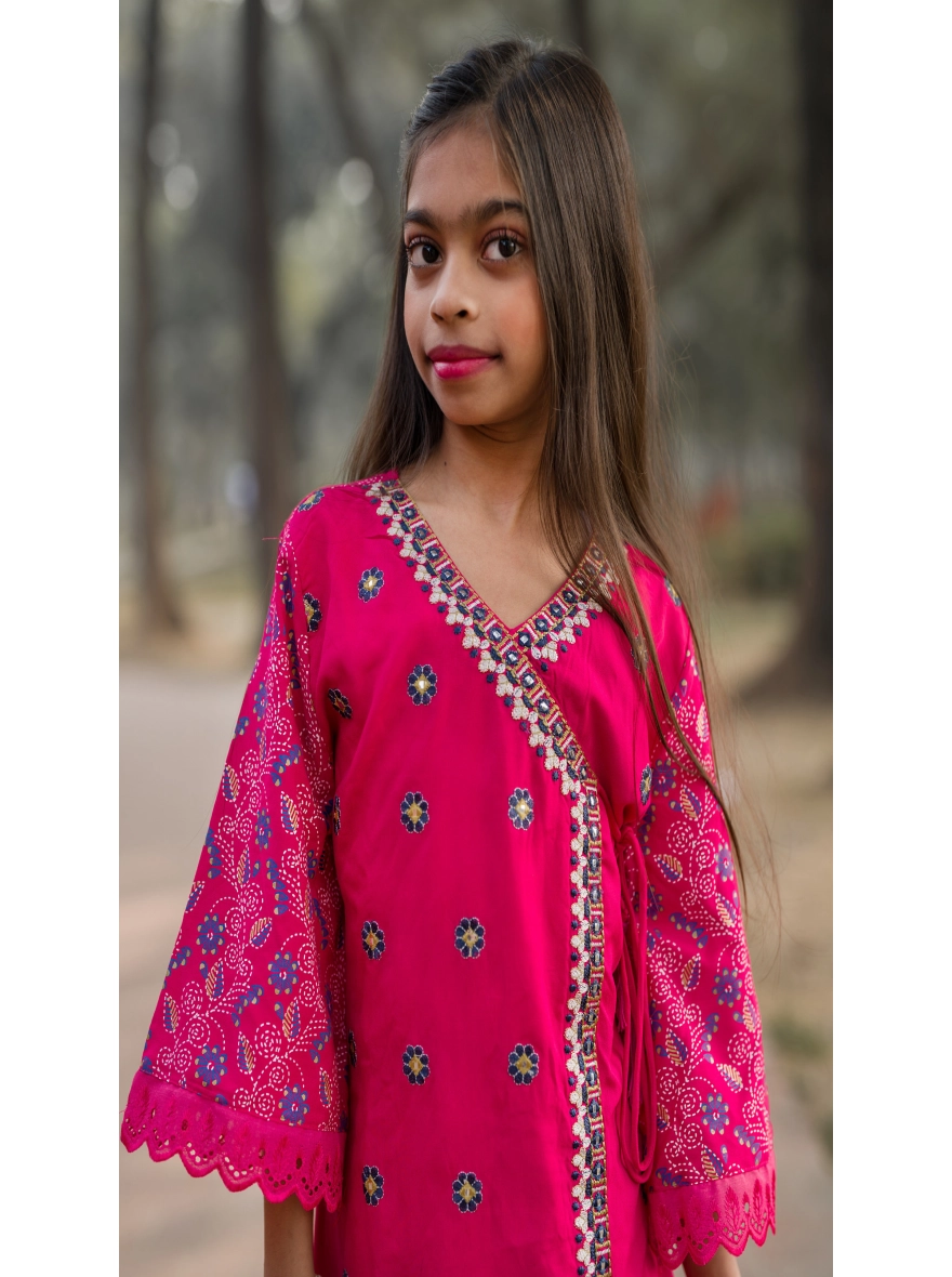 Baby Girls Soft Cotton,Three-Piece Set – Screen Print & Embroidery