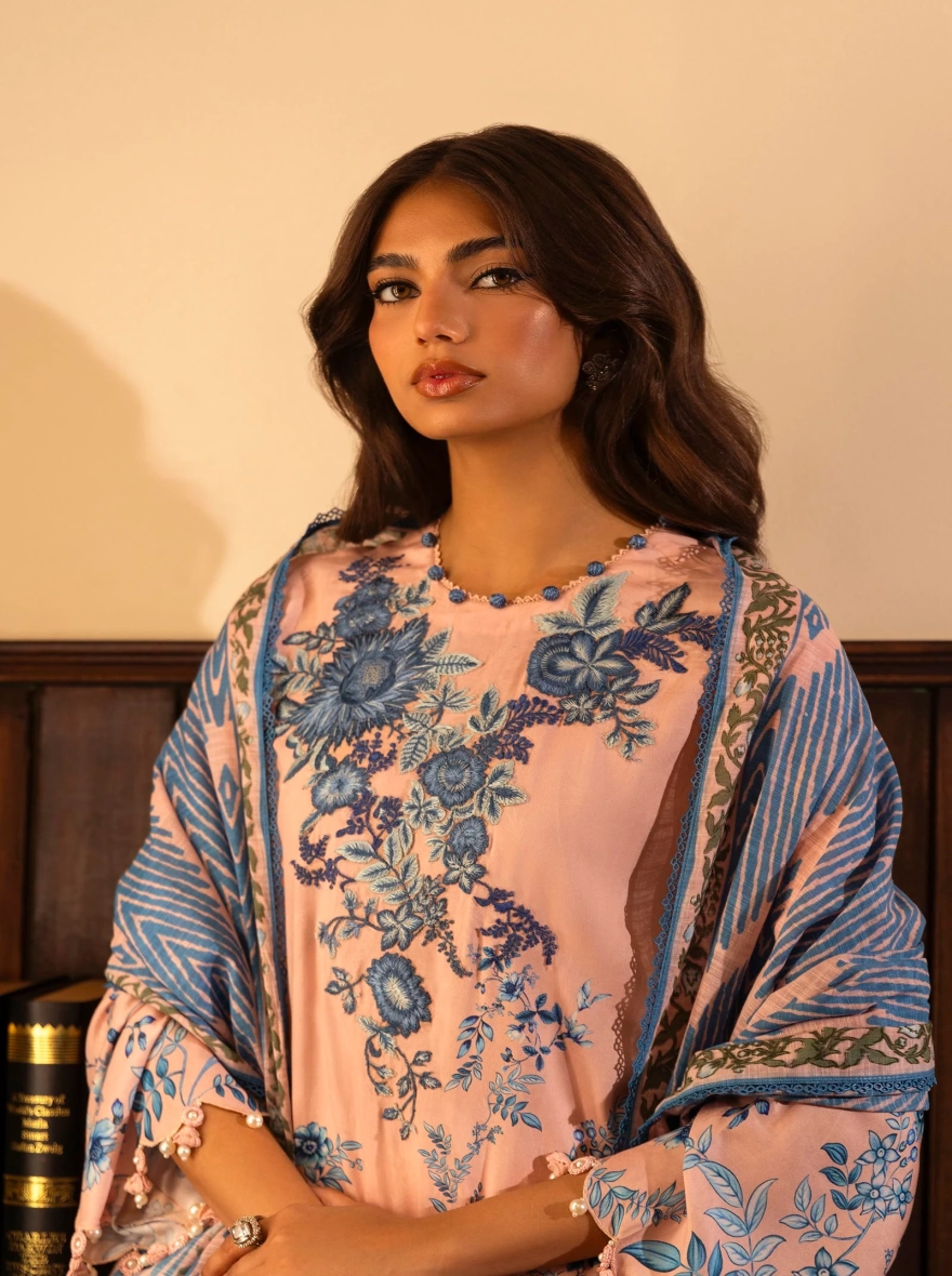 Sana Safinaz Mahay – Luxury Printed Linen Three-Piece Unstitched Suit