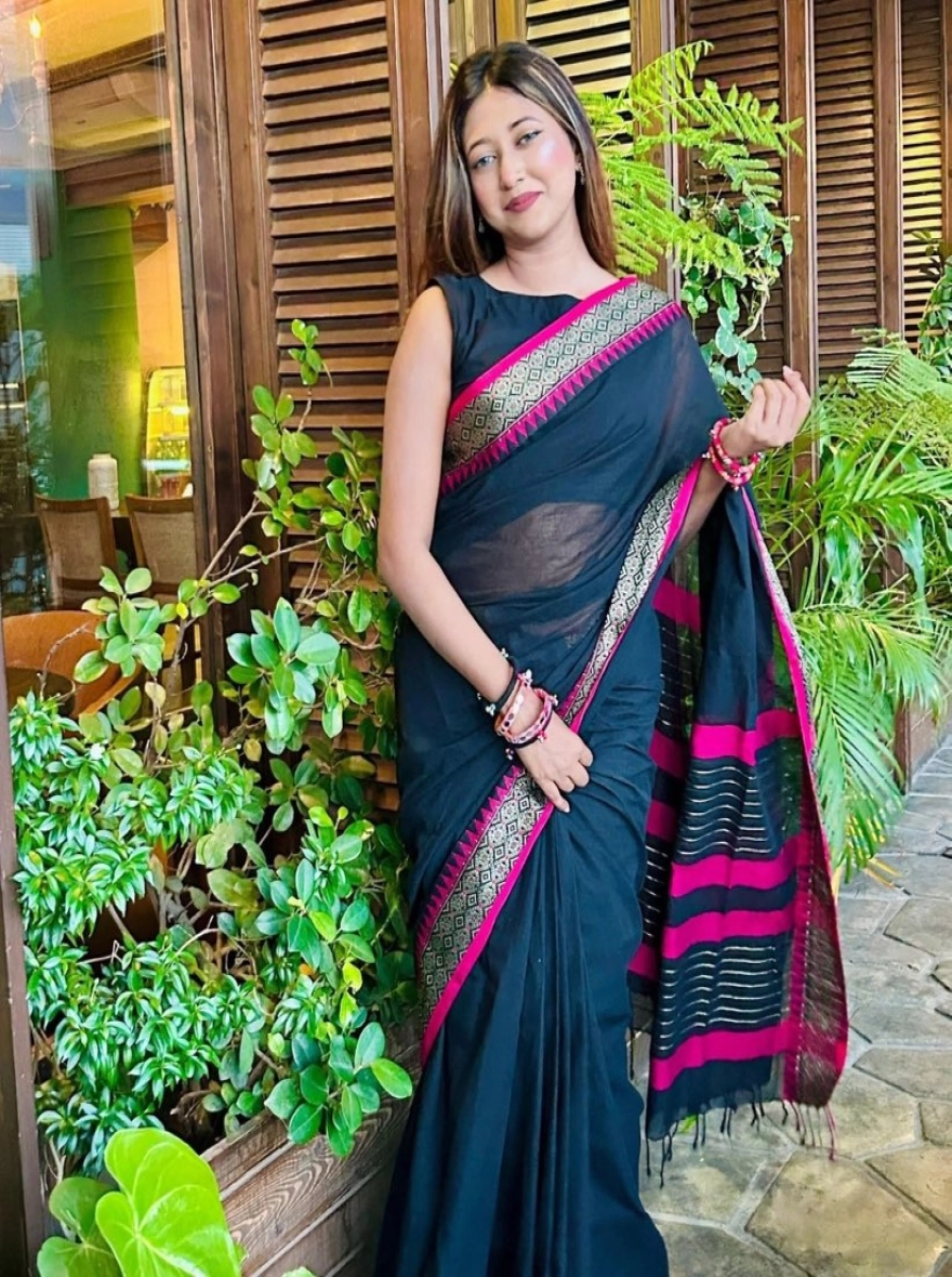 Make up Design Tangail Halfsilk Saree