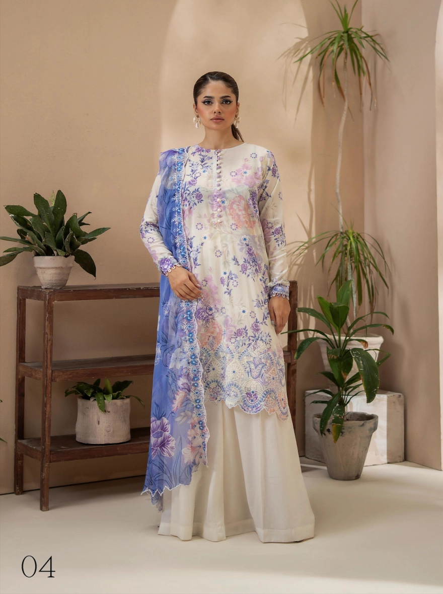 Pakistani Premium Mishaal by Gulljee – 3 Piece Printed Lawn Suit