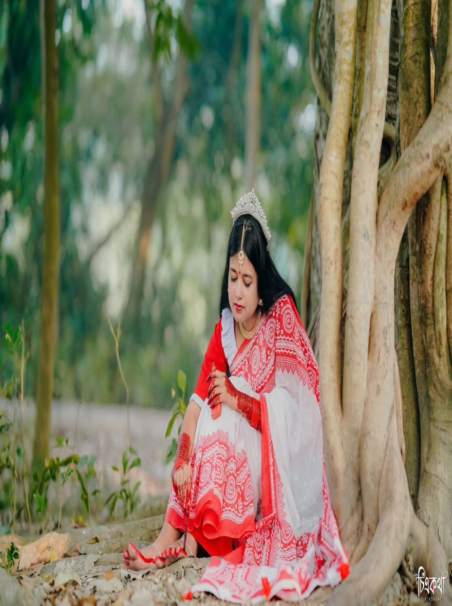 Women's Viral Afsan Print Half Silk Saree - Elegant Traditional Wear