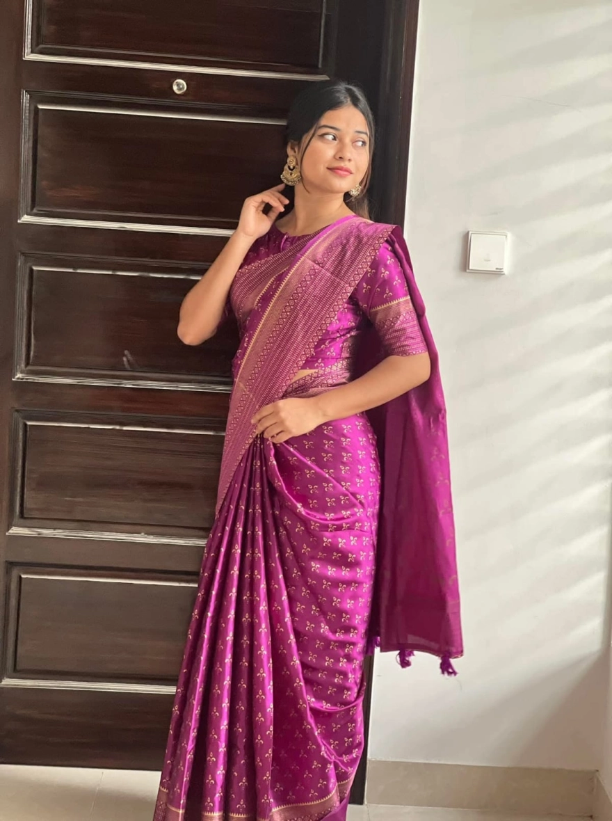 Women's Exclusive Designer Screen Print Japani Silk Saree - Multi-Color