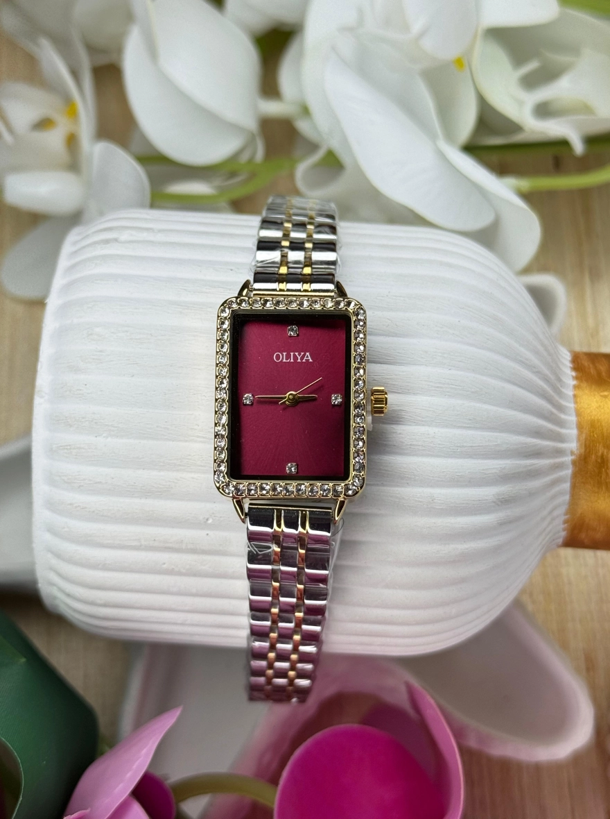Oliya 186 Women’s Luxury Watch-Red