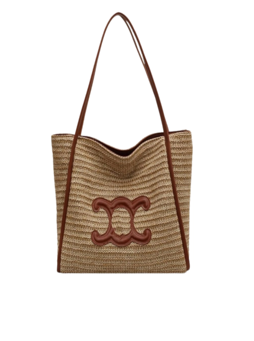 Elegant Sun Straw Tote Bag