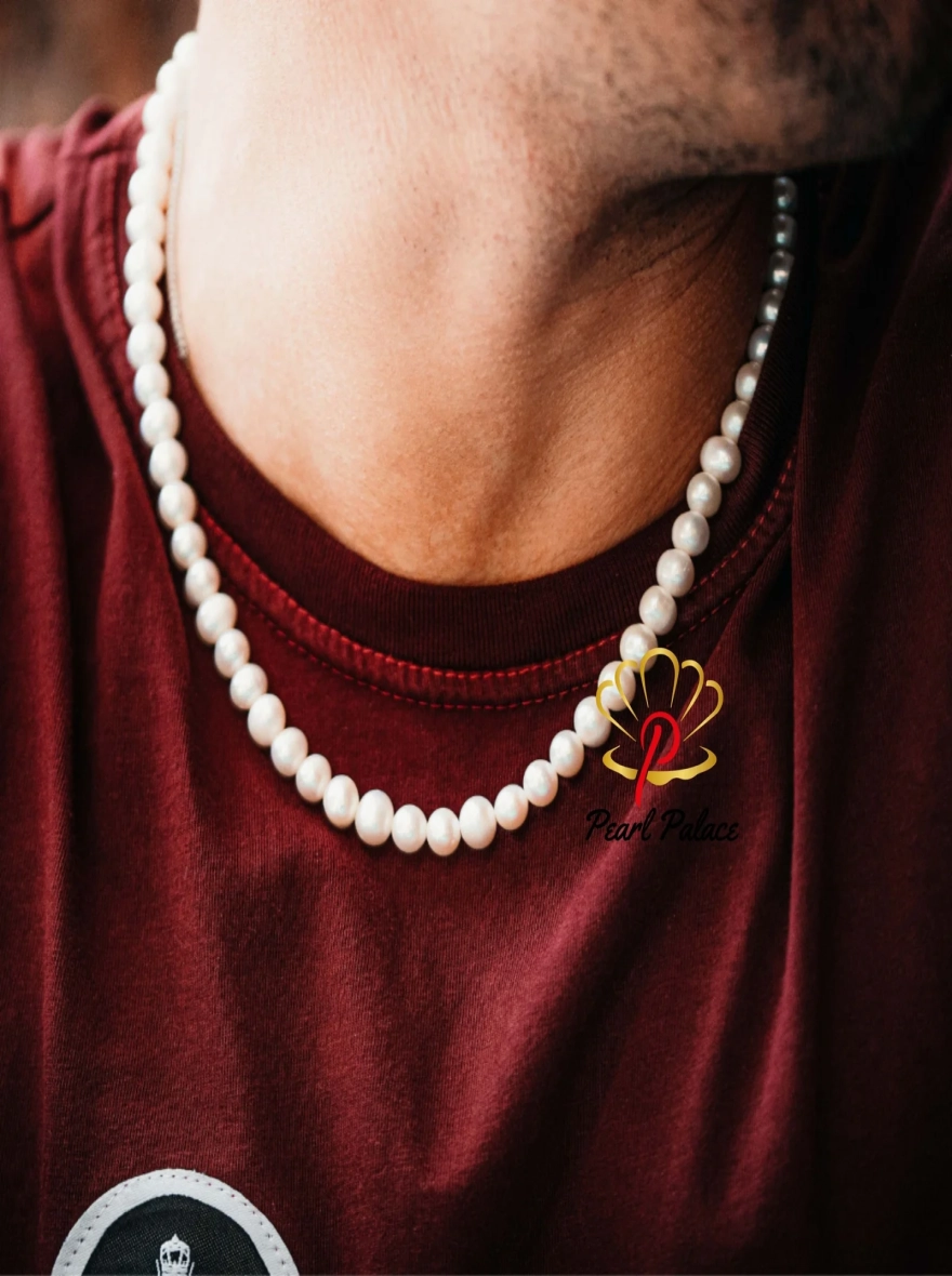 Freshwater Pearl Neckless Chain 8mm