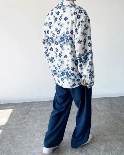 Premium Harajuku Floral Print Streetwear Shirt