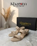 Ivory Grace Double-Strap Block Heels
