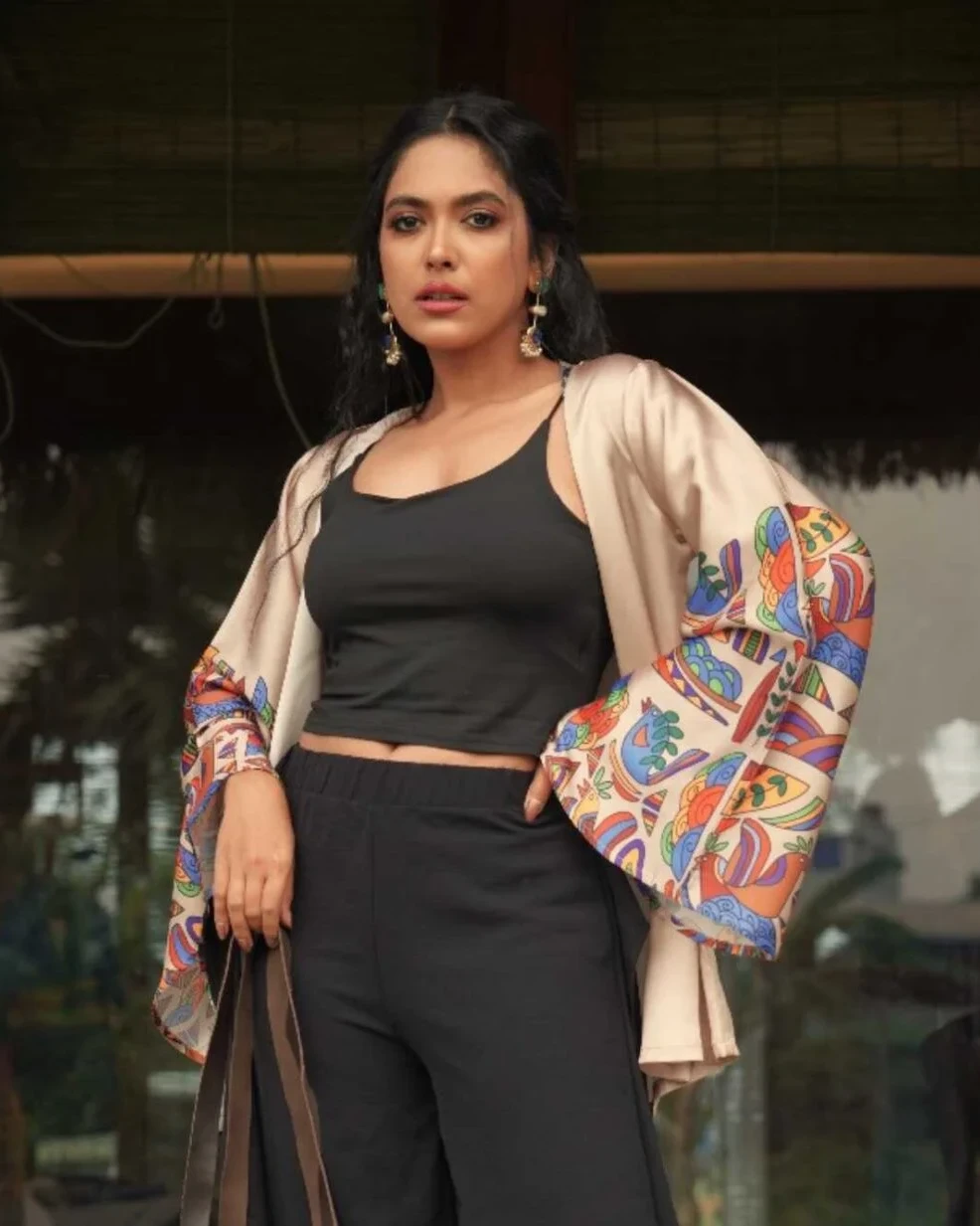 Birds of a feather silk shrug