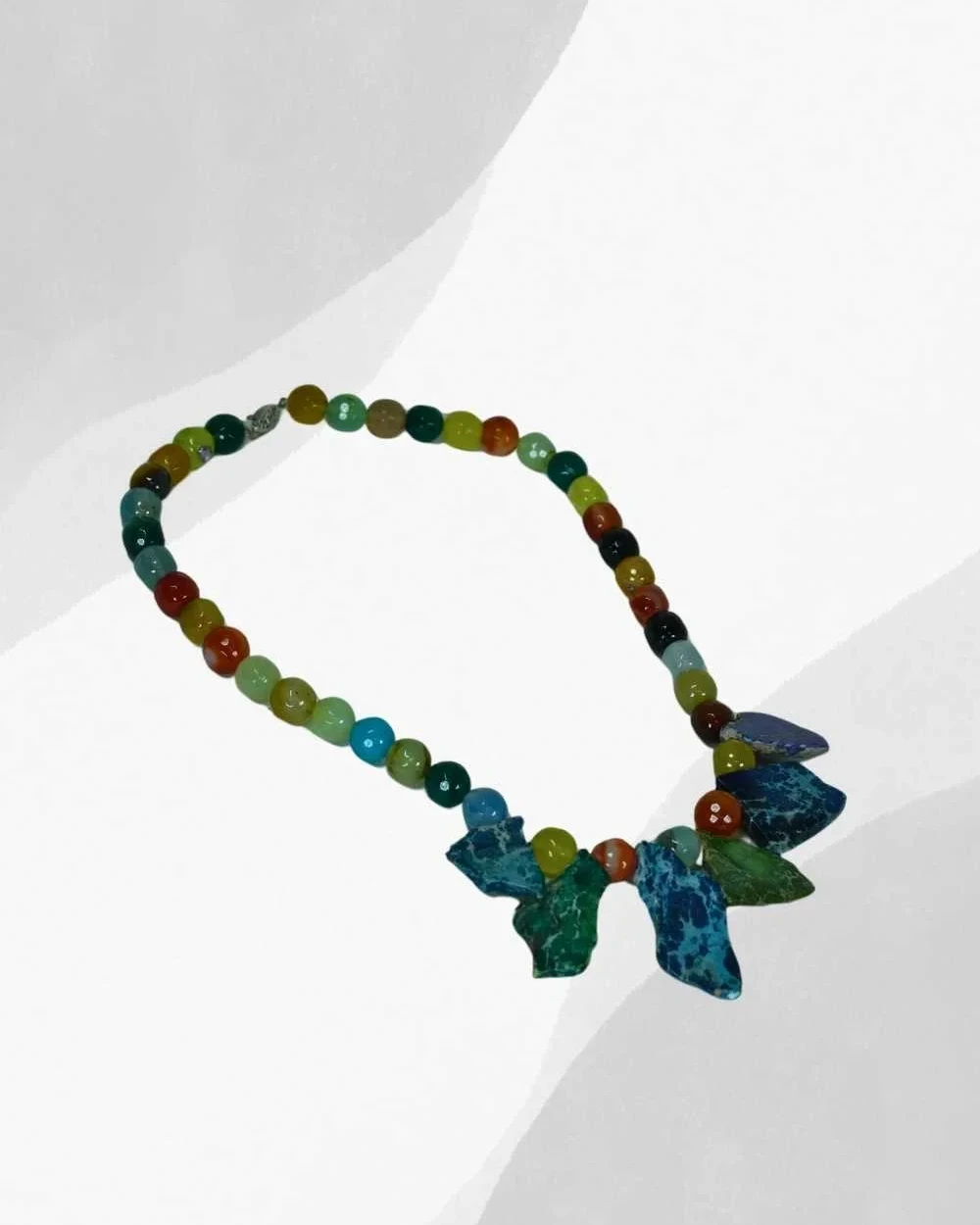 Semi-Precious Stone Necklace Multicolor