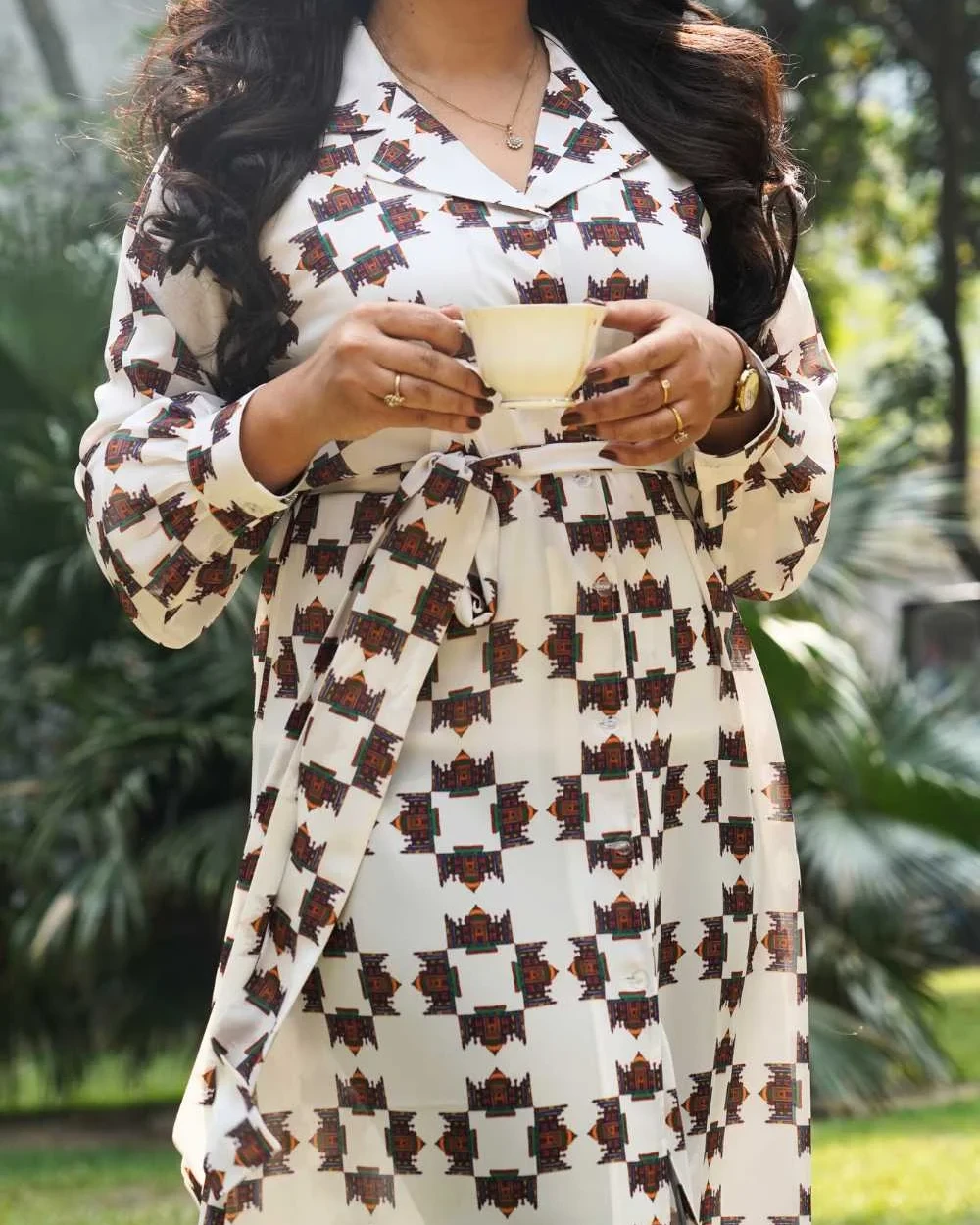 Tajmahal White Long Dress