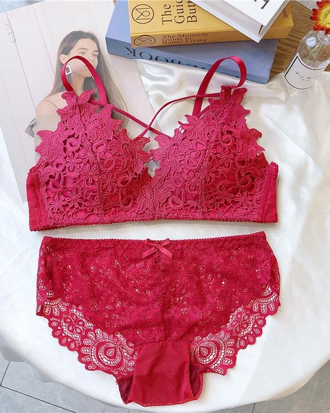 China Rose Bra Panty Set