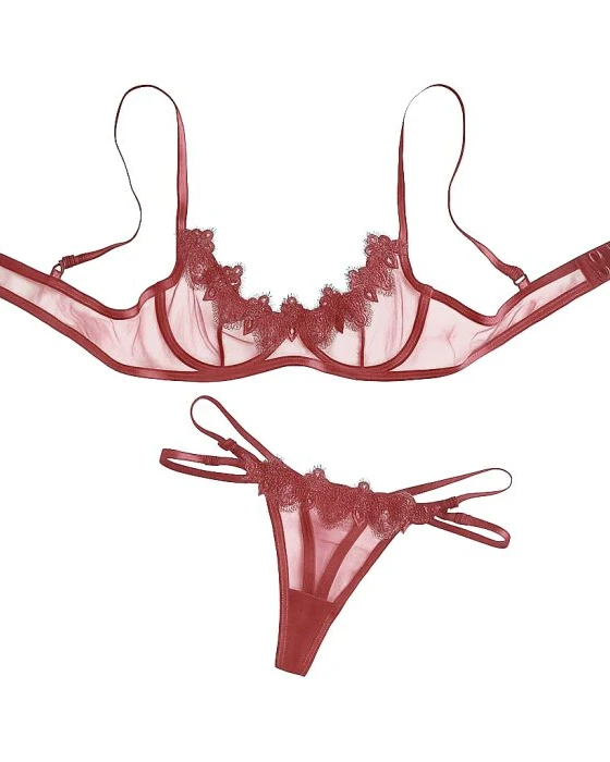 Fancy Lace Transparent Set