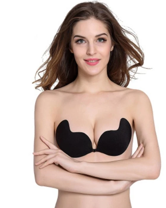 Mango Shaped Thin Push-Up Silicone Strapless Invisible Bra