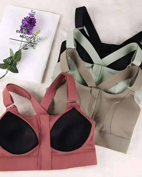 Premium Front Zipper Sports Bra
