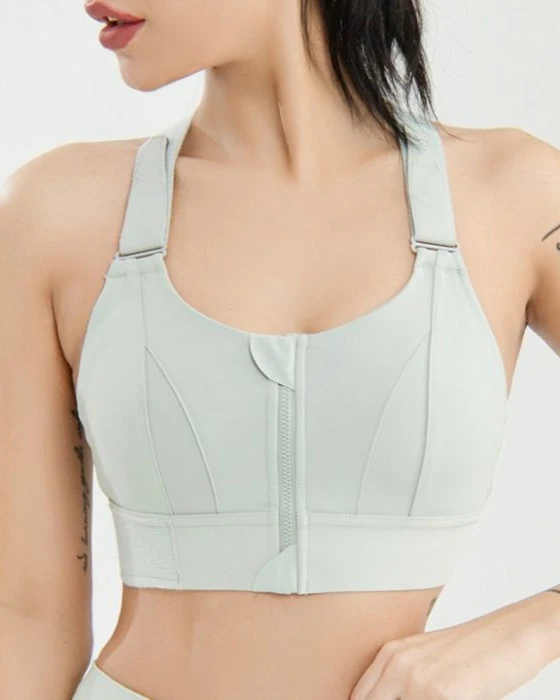 Premium Front Zipper Sports Bra