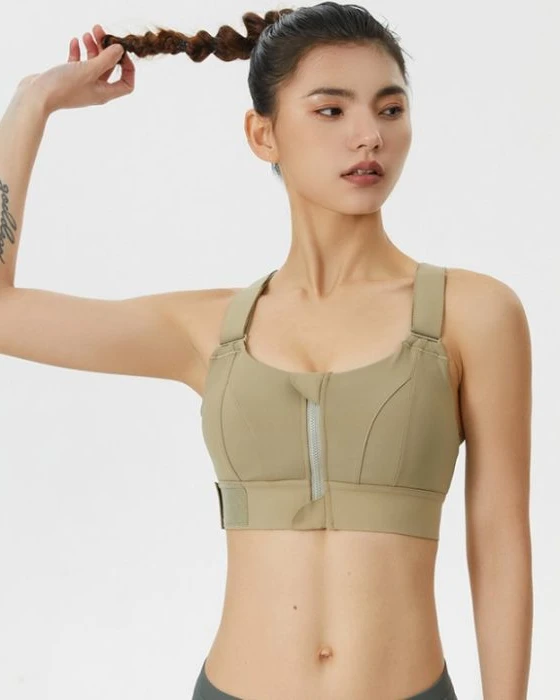 Premium Front Zipper Sports Bra