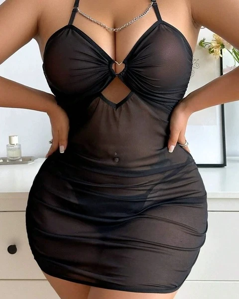 Sexy Lingerie Hip Skirt Nightgown (Free Size)