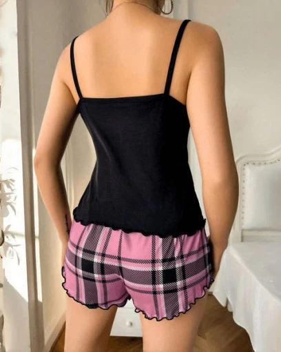 Two-Piece Suspender Short and Top Set (Free Size)
