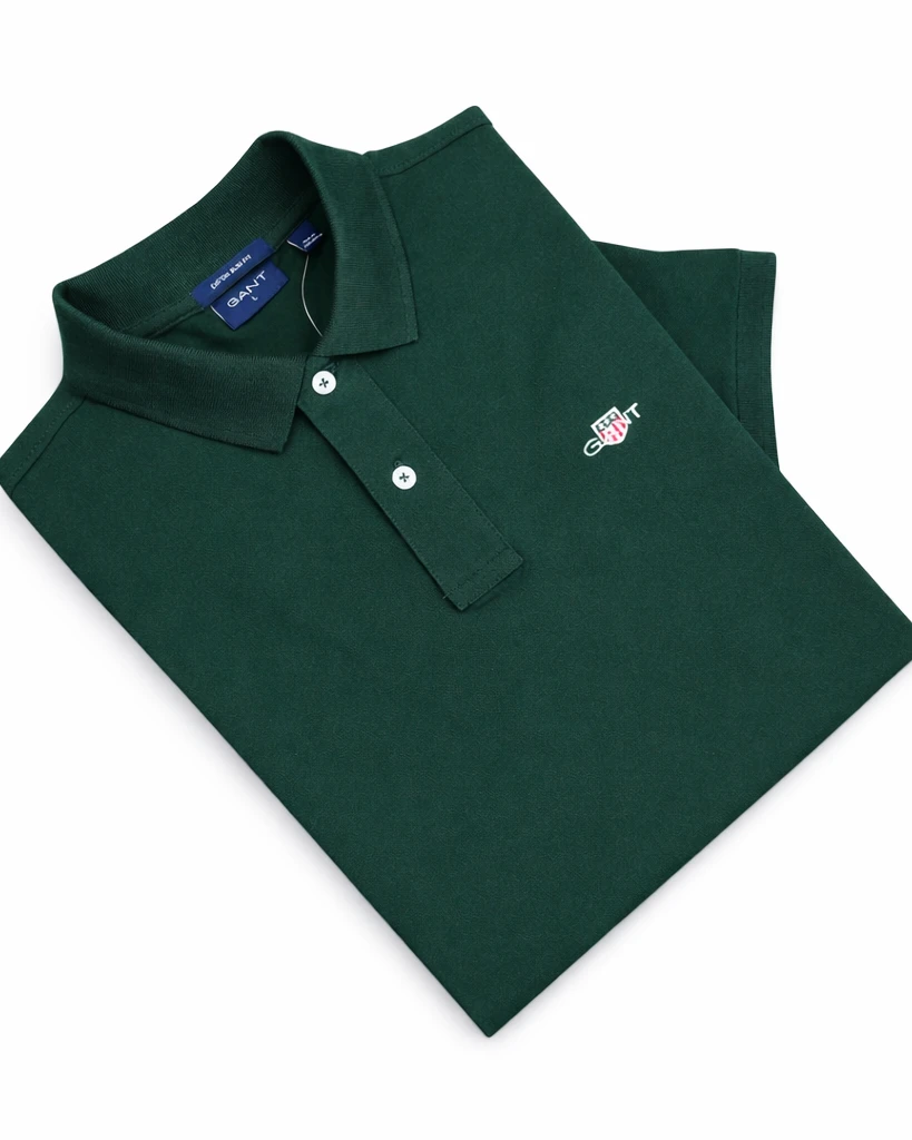 GANT Bottle Green POLO T-Shirt