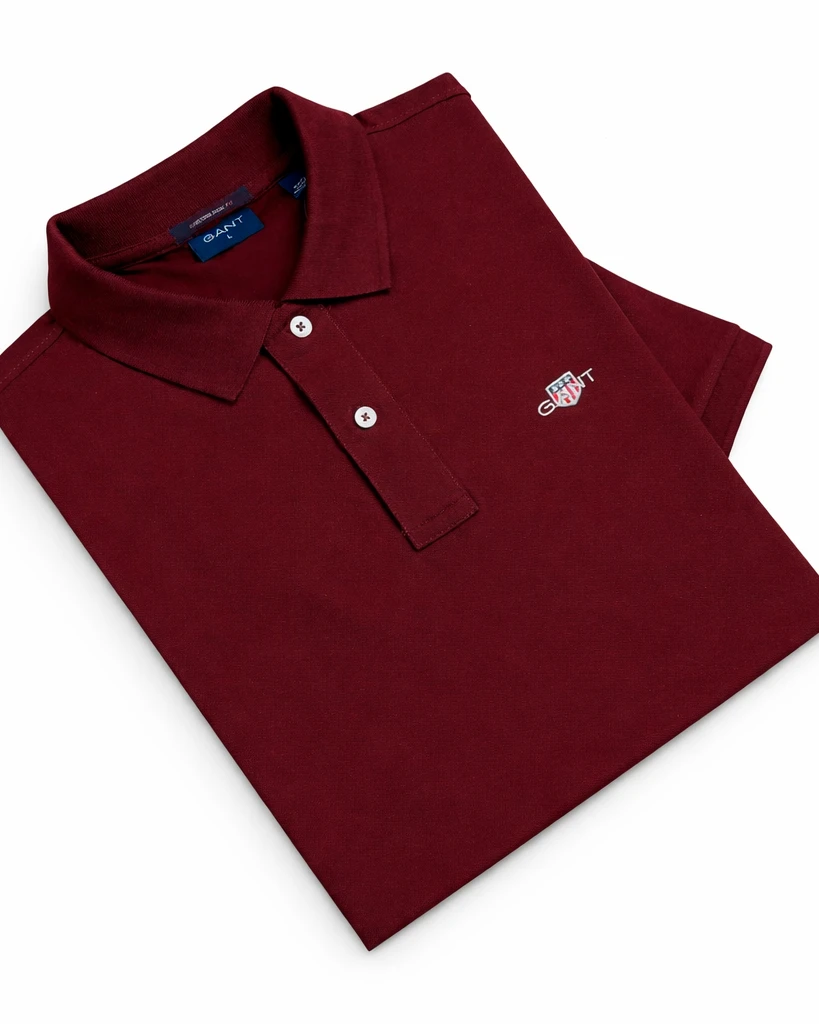 GANT Maroon Color POLO T-Shirt