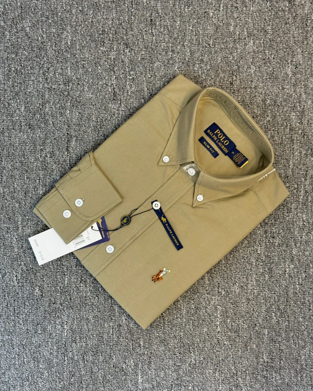 RL Premium Khaki Solid Shirt