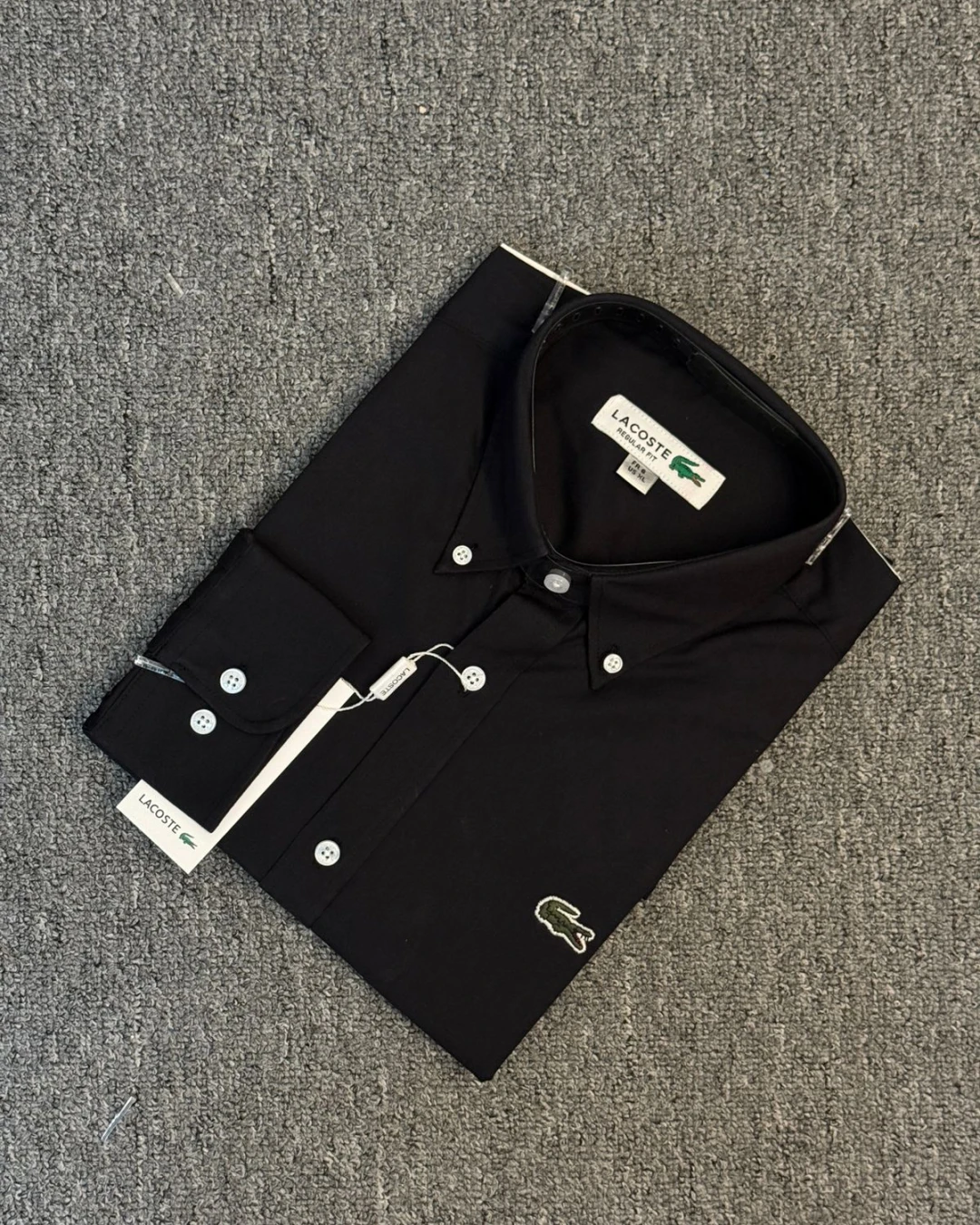 Lacoste Premium Black Solid Shirt