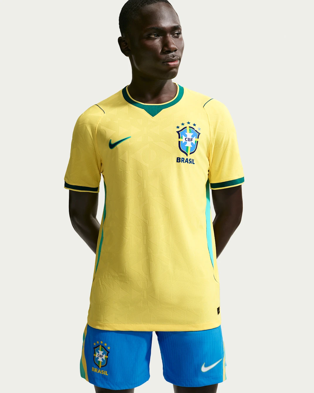 Brazil Home Authentic T-Shirt Half Sleeve Player Edition Jersey Kit 2026