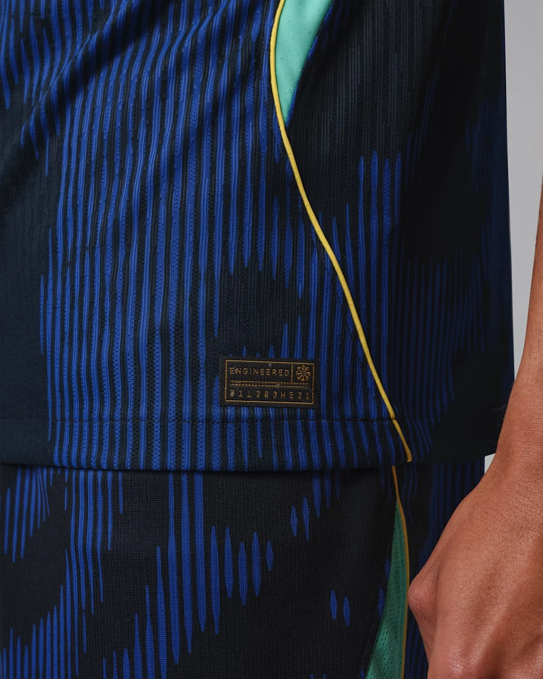 Brazil Away Authentic T-Shirt Half Sleeve Player Edition Jersey Kit 2026